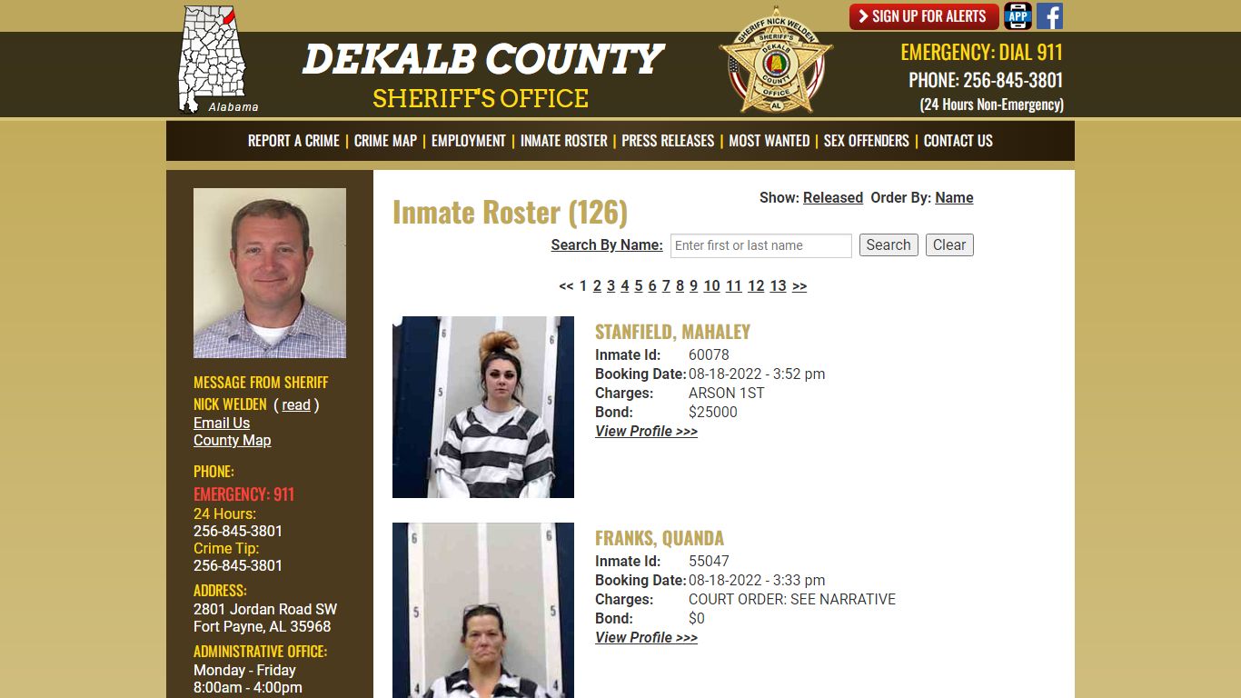 Inmate Roster - DeKalb County Sheriff's Office